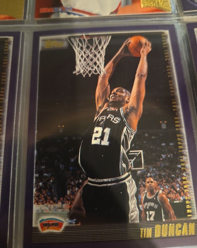 2000-01 Topps #60 Tim Duncan — front