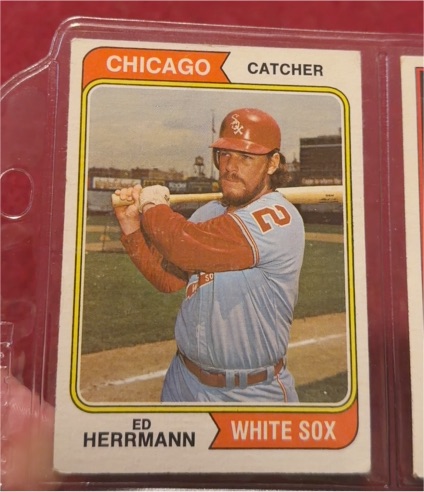 1974 Topps #438 Ed Herrmann — front