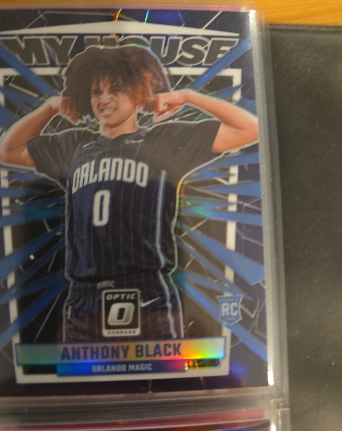 2023-24 Panini Donruss Optic My House Purple Prizm #3 Anthony Black — front