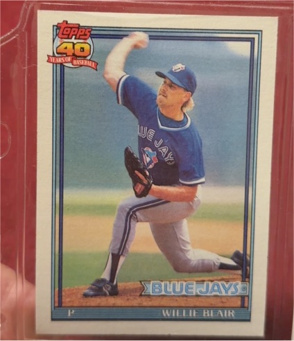 1991 Topps #191 Willie Blair — front