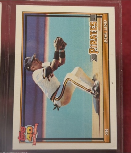 1991 Topps #537 Jose Lind — front