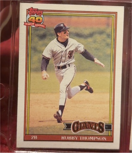 1991 Topps #705 Robby Thompson — front