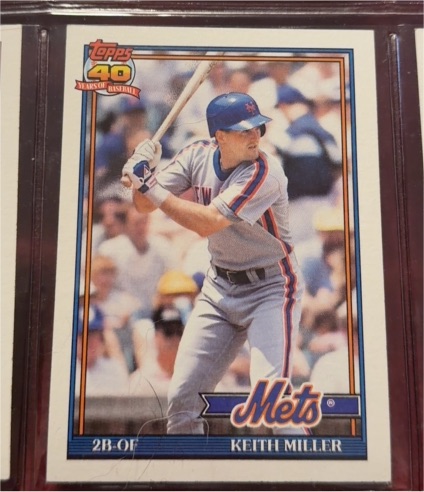 1991 Topps #719 Keith Miller — front