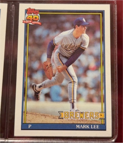 1991 Topps 40 Years of Baseball #721 Mark Lee — front