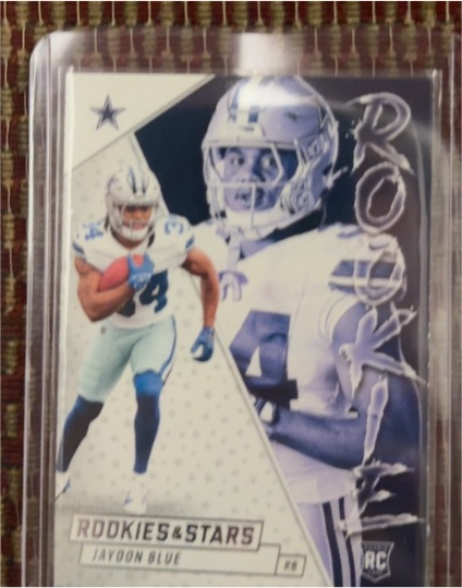 2025 Panini Rookies & Stars Rookie Exclusive #12 Jaydon Blue — front