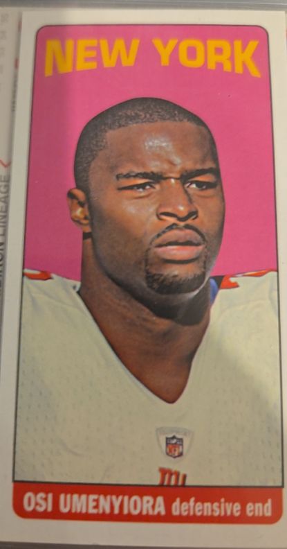 2012 Topps 1965 Mini #29 Osi Umenyiora — front