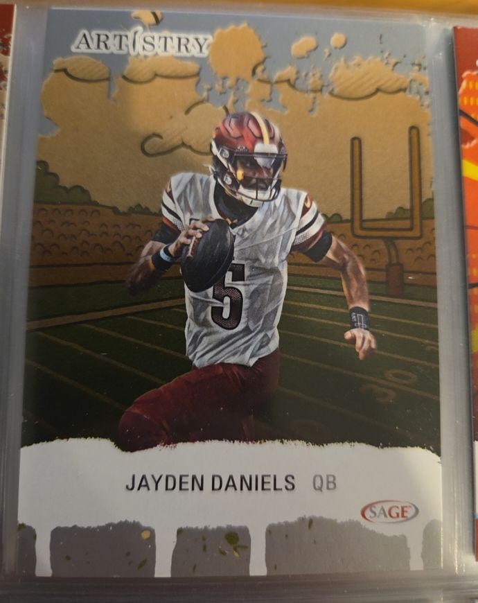 2025 Sage Artistry #5 Jayden Daniels — front