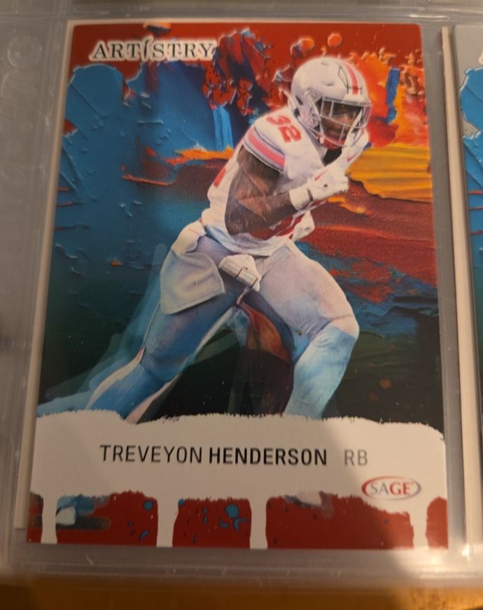 2025 Sage Artistry #21 Treveyon Henderson — front