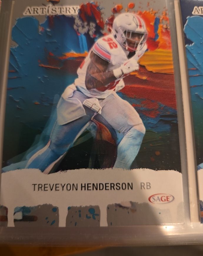 2025 Sage Artistry #21 TreVeyon Henderson — front