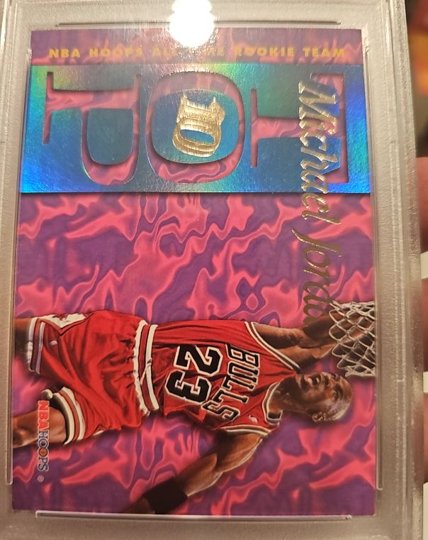 1995 Hoops Top Ten #AR7 Michael Jordan — front