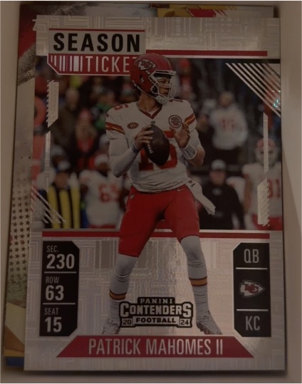 2024 Panini Contenders Season Ticket #50 Patrick Mahomes II — front