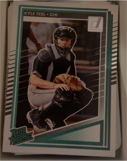 2025 Donruss #102 Kyle Teel Chicago White Sox Rated Prospect — front