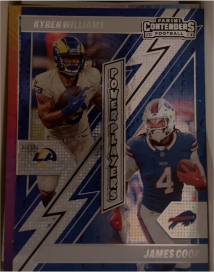 2024 Panini Contenders #19 Kyren Williams & James Cook Power Players — front