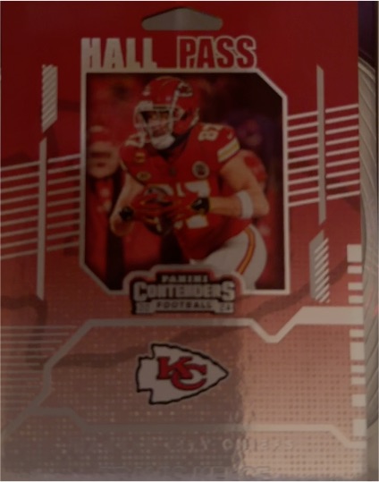 2024 Panini Contenders Hall Pass #14 Travis Kelce — front