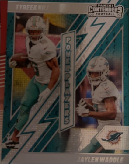 2024 Panini Contenders Power Players #9 Tyreek Hill Jaylen Waddle — front