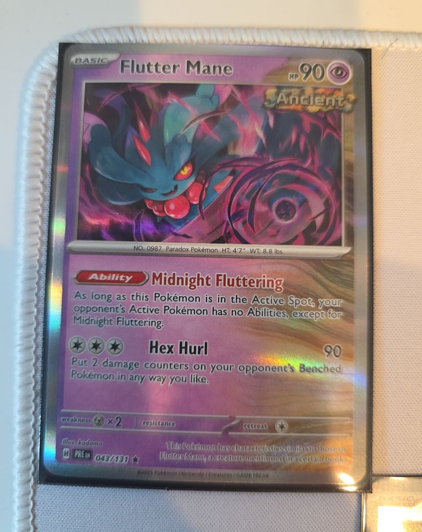 2025 Pokémon Prismatic Evolutions #043 Flutter Mane — front
