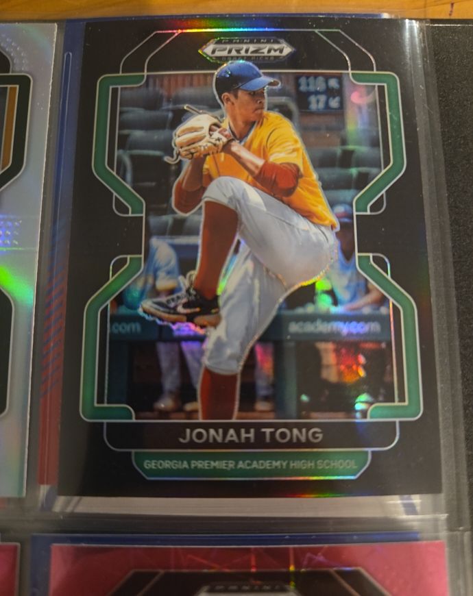 2022 Panini Prizm Draft Picks #PDP209 Jonah Tong — front
