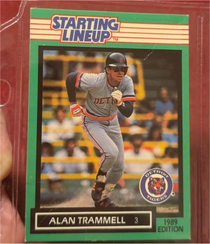 1989 Kenner Starting Lineup #3 Alan Trammell — front