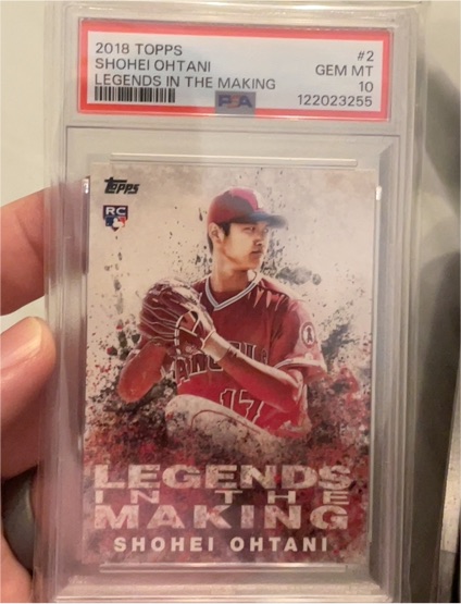 2018 Topps Legends in the Making #2 Shohei Ohtani — front