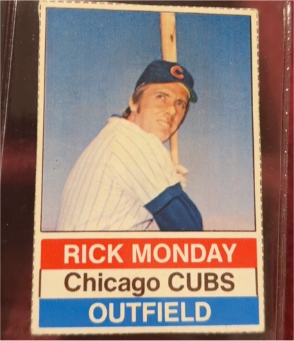 1976 Hostess #80 Rick Monday — front