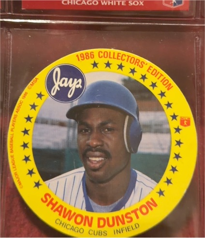 1986 MSA Jays Collectors Edition Disc #NNO Shawon Dunston — front