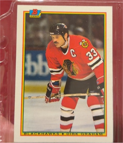 1990-91 Bowman #8 Dirk Graham — front