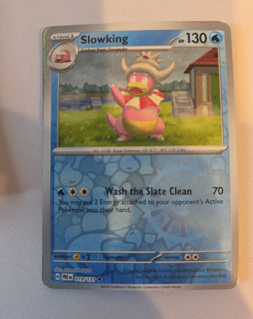 2025 Pokemon Prismatic Evolutions #019 Slowking — front