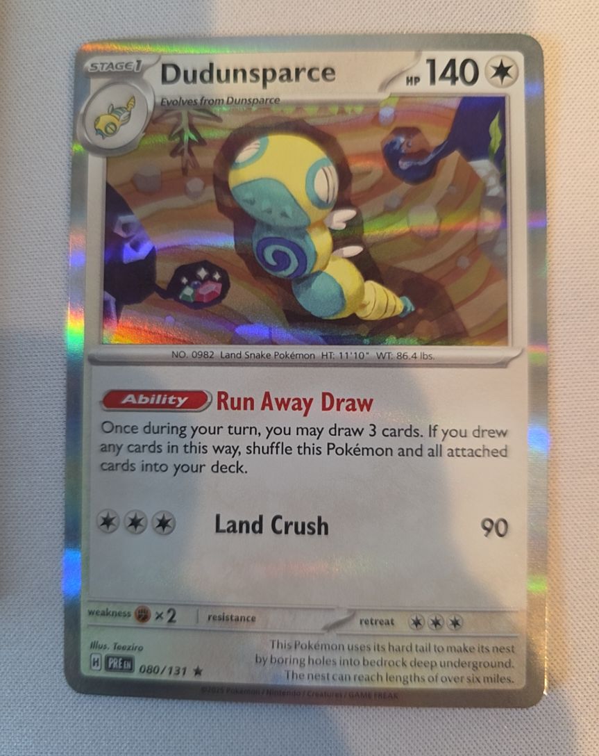 2023 Pokémon #080 Dudunsparce — front