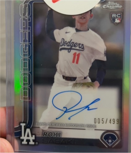 2025 Topps Chrome #RA-ROKI Roki Sasaki — front