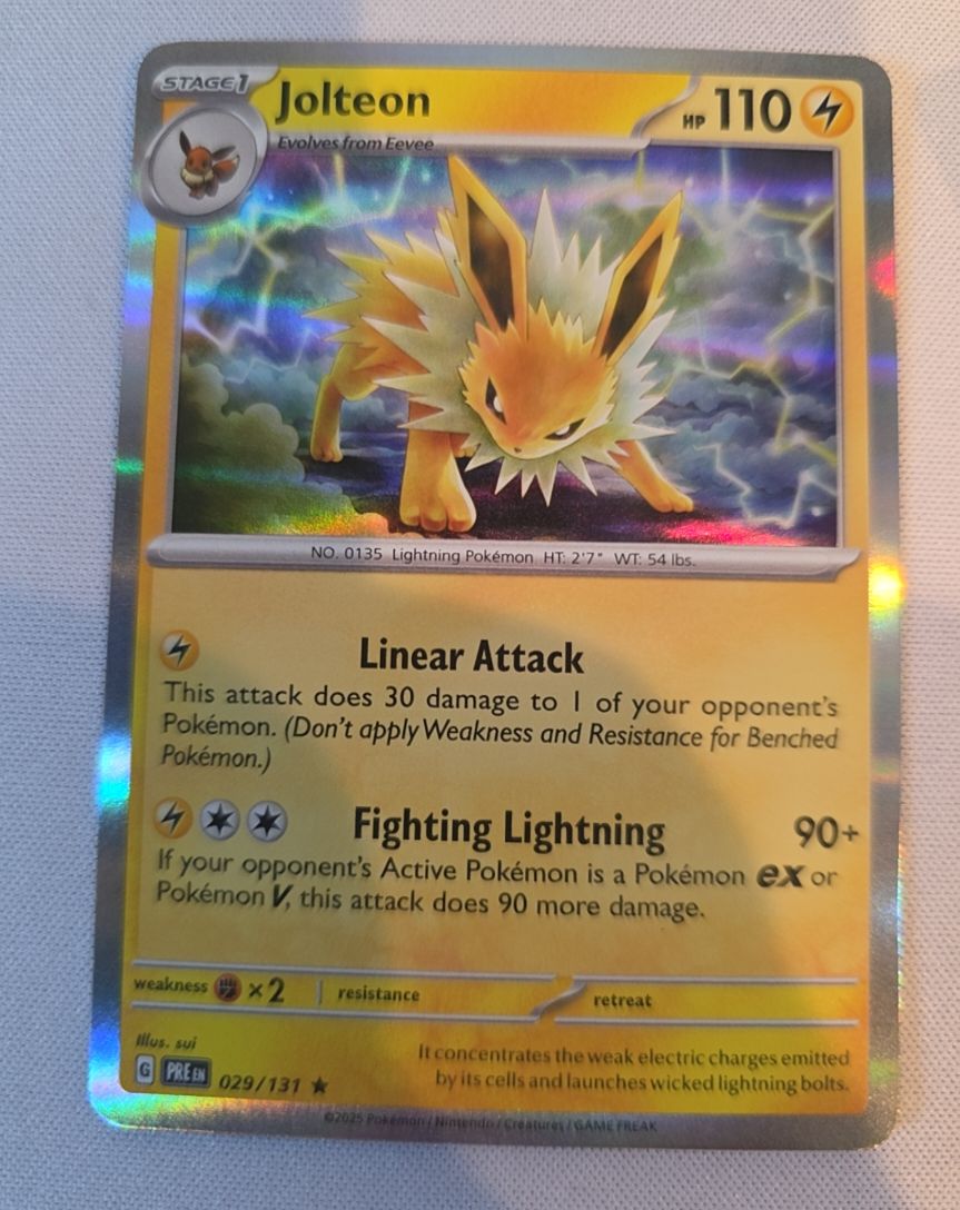 2025 Pokémon TCG Prismatic Evolutions #029 Jolteon — front
