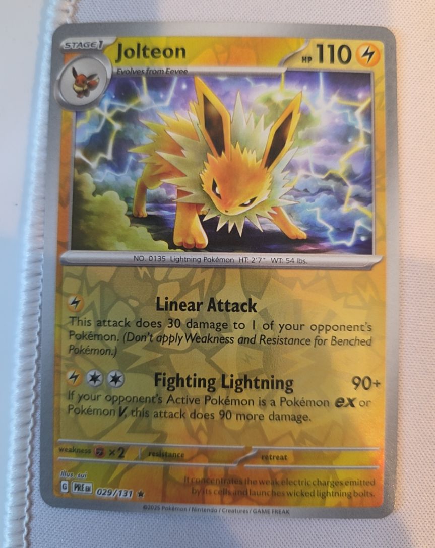 2025 Pokémon Prismatic Evolutions #029 Jolteon — front