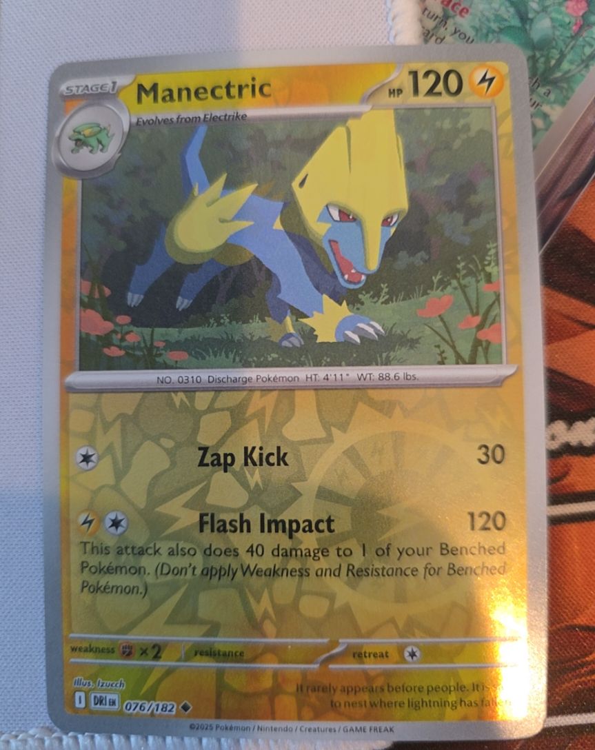2025 Pokémon #076 Manectric — front