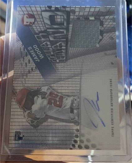 2025 Topps Pristine #PPDAR-JW James Wood Popular Demand Relic Autograph RC — front