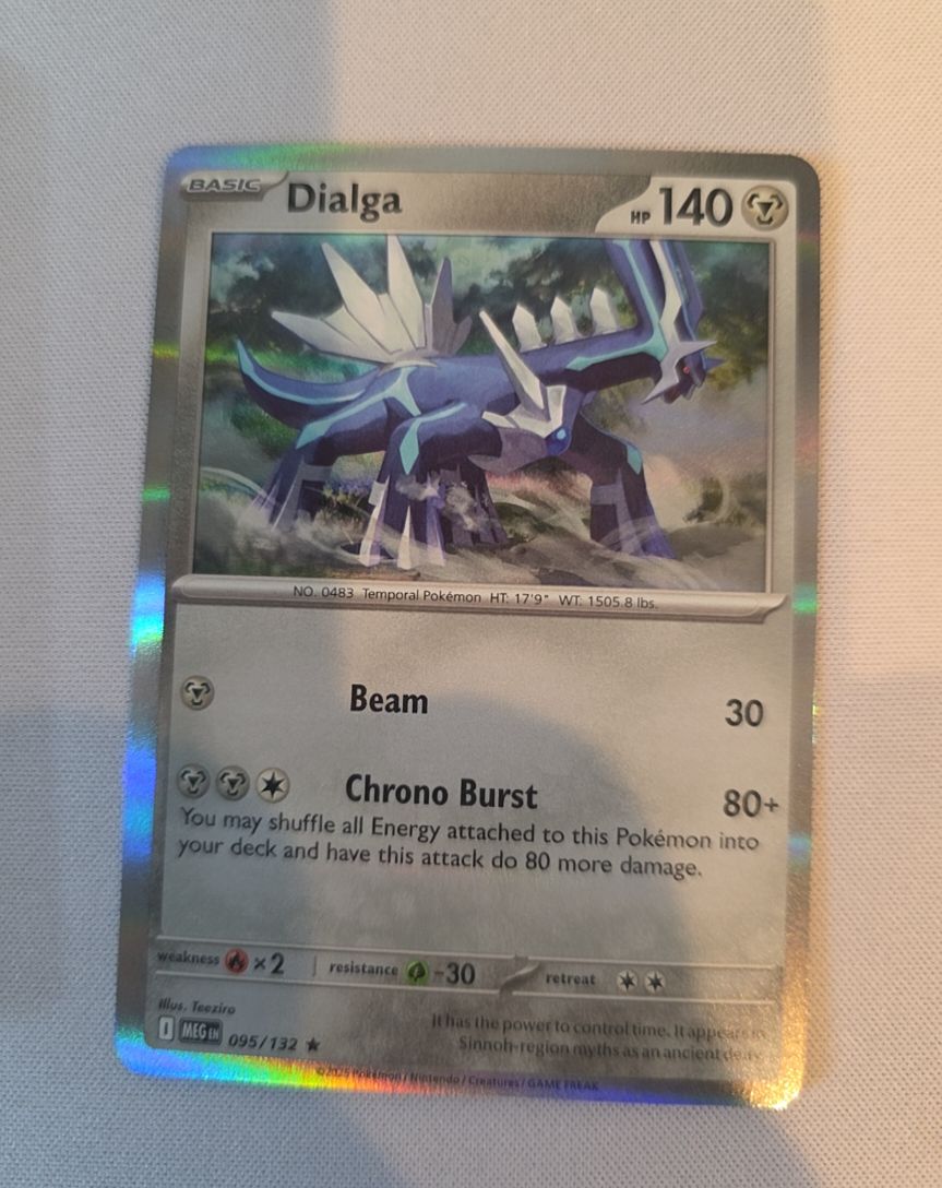 2007 Pokemon TCG Mega Evolution #095 Dialga — front