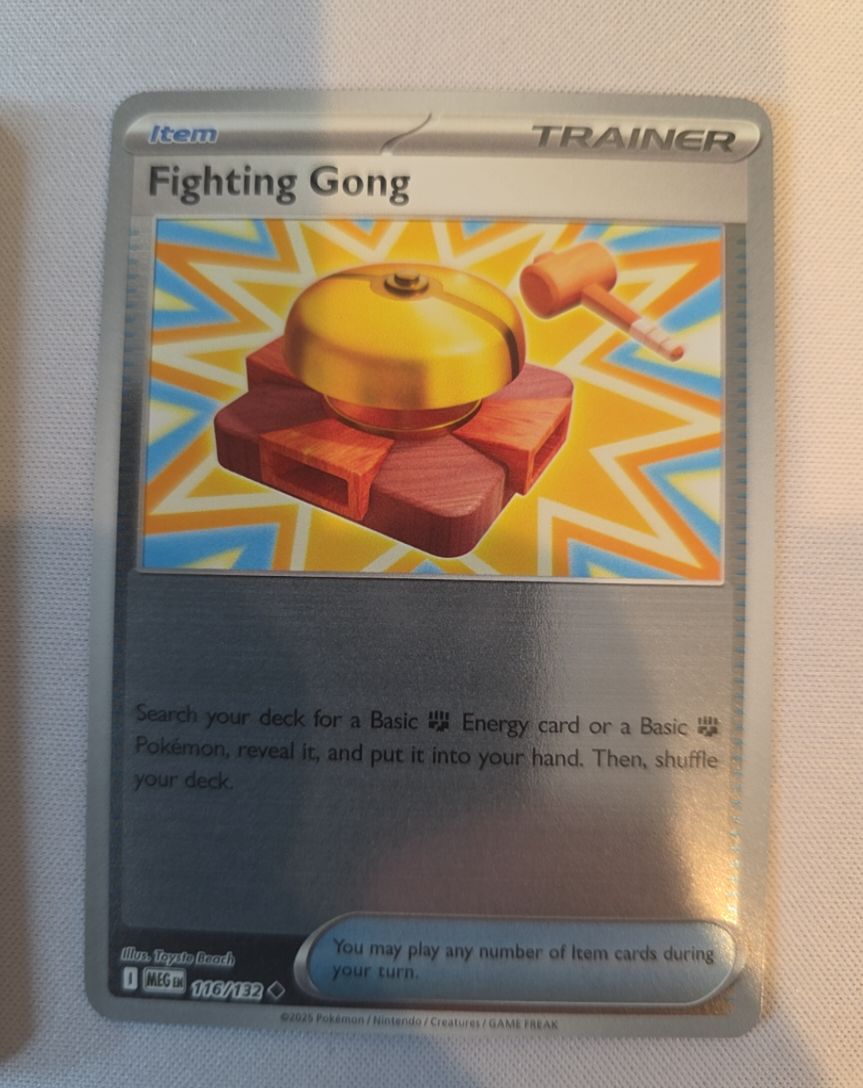 2025 Pokémon #116 Fighting Gong — front