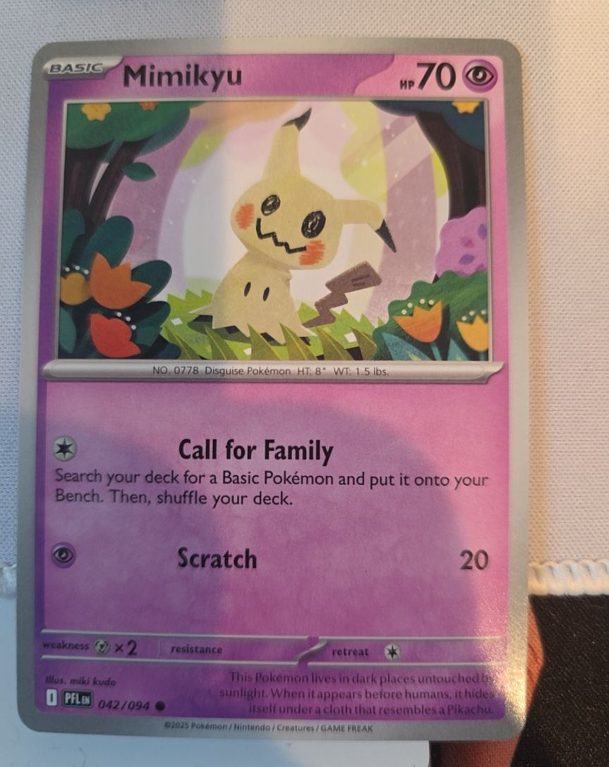 2024 Pokémon ME02: Phantasmal Flames #042 Mimikyu — front