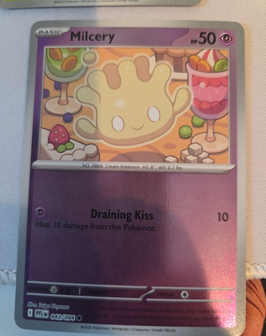 2025 Pokémon Phantasmal Flames #043 Milcery — front
