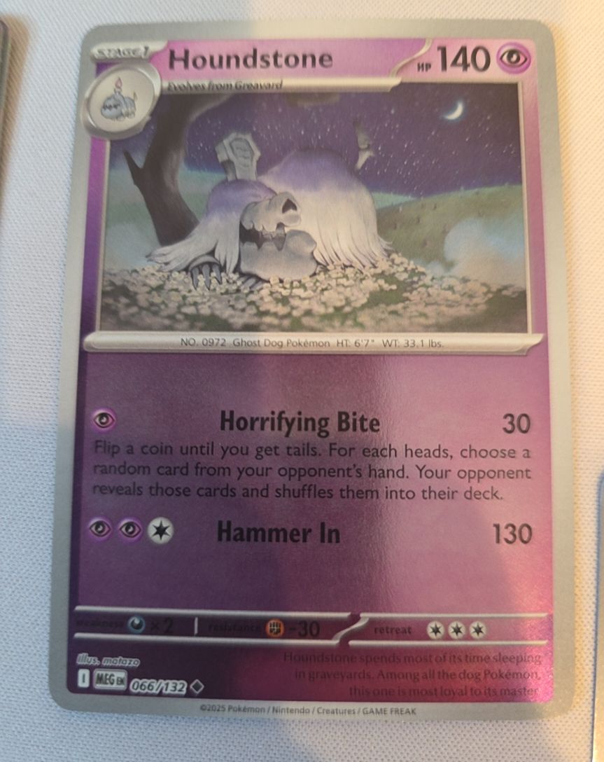 2025 Pokemon MEG #066 Houndstone — front