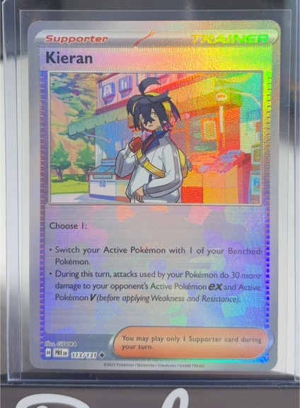 2025 Pokémon SV: Prismatic Evolutions #113 Kieran — front