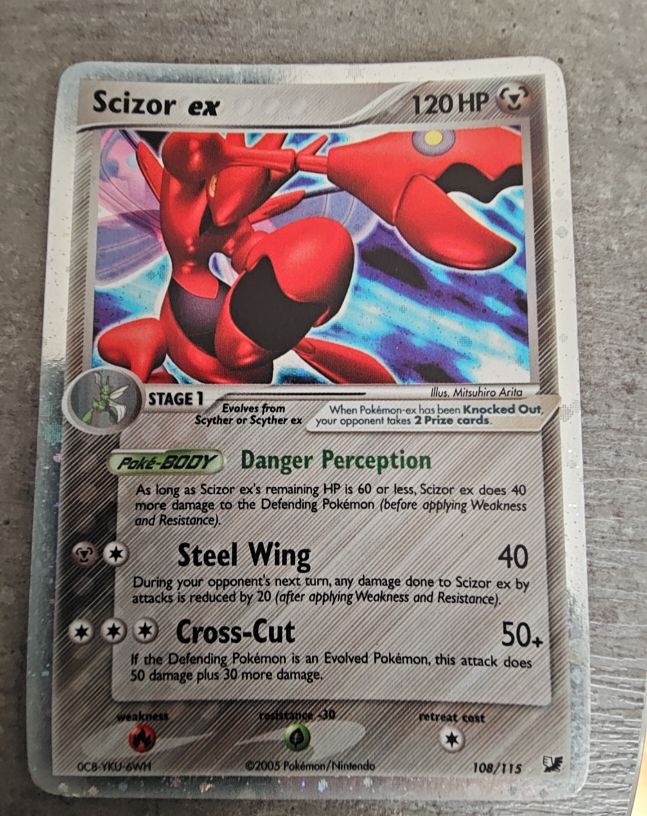 2005 Pokemon #108 Scizor ex — front