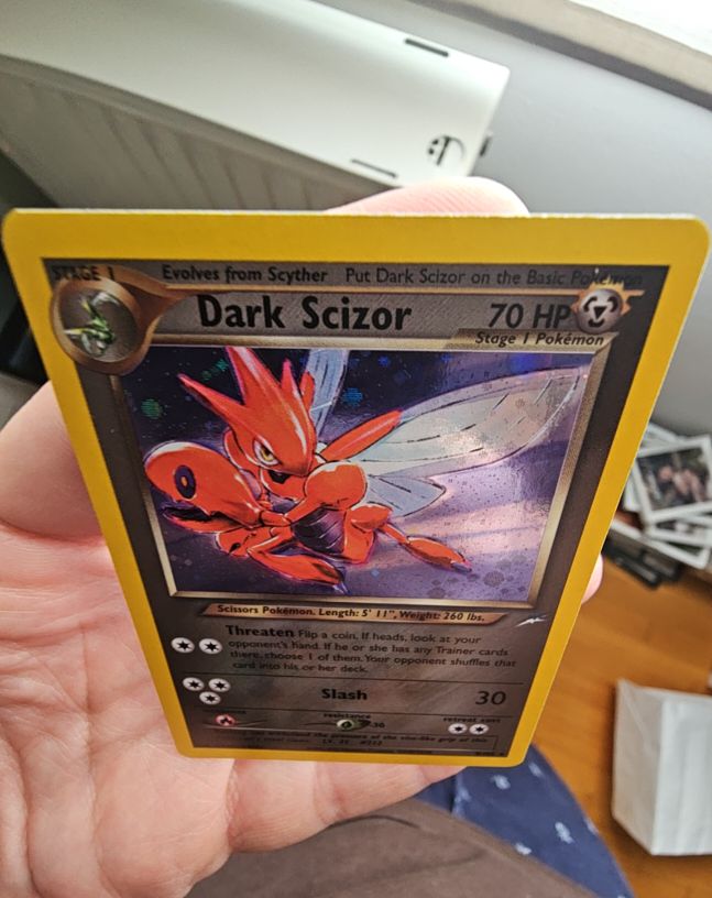 2002 Pokémon Neo Destiny #9 Dark Scizor — front