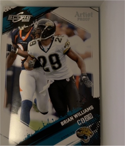 2009 Score #141 Brian Williams — front