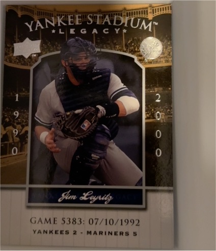 2008 Upper Deck Yankee Stadium Legacy #YSL5383 Jim Leyritz — front