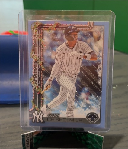 2025 Topps Holiday #H176 Jazz Chisholm Jr. — front