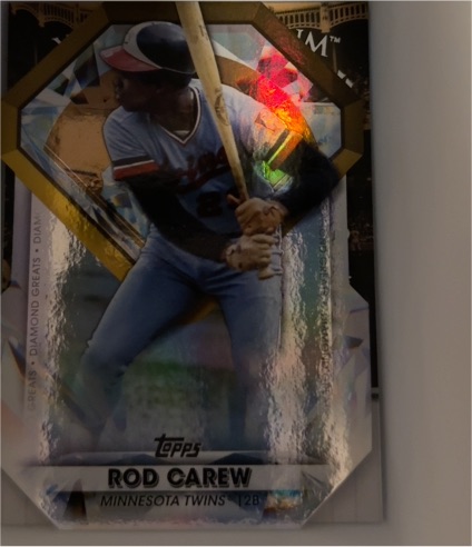 2022 Topps Series 1 Diamond Greats Die-Cuts #DGDC-13 Rod Carew — front