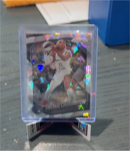 2025 Panini Prizm WNBA #9 DiJonai Carrington Ice Prizm — front