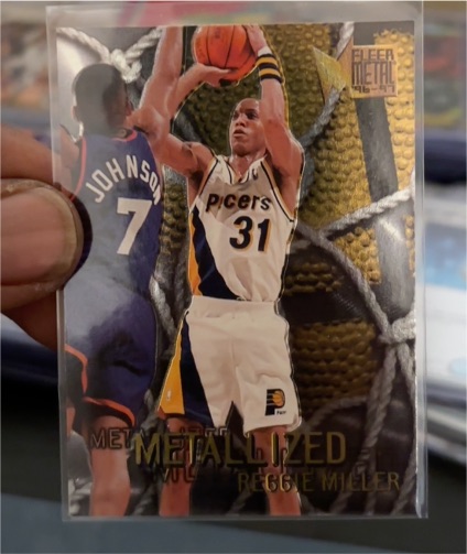 1996-97 Fleer Metal #129 Reggie Miller — front