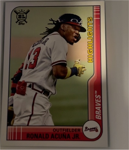 2021 Topps Big League #292 Ronald Acuna Jr. Highlights — front