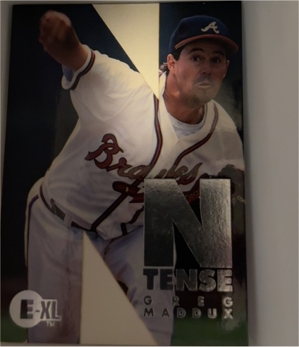1996 Skybox E-Motion XL #7 Greg Maddux — front
