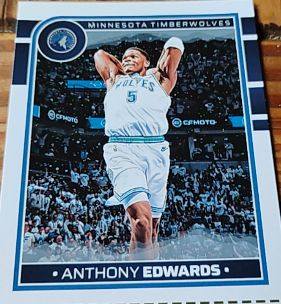 2024-25 Panini NBA Hoops #181 Anthony Edwards — front